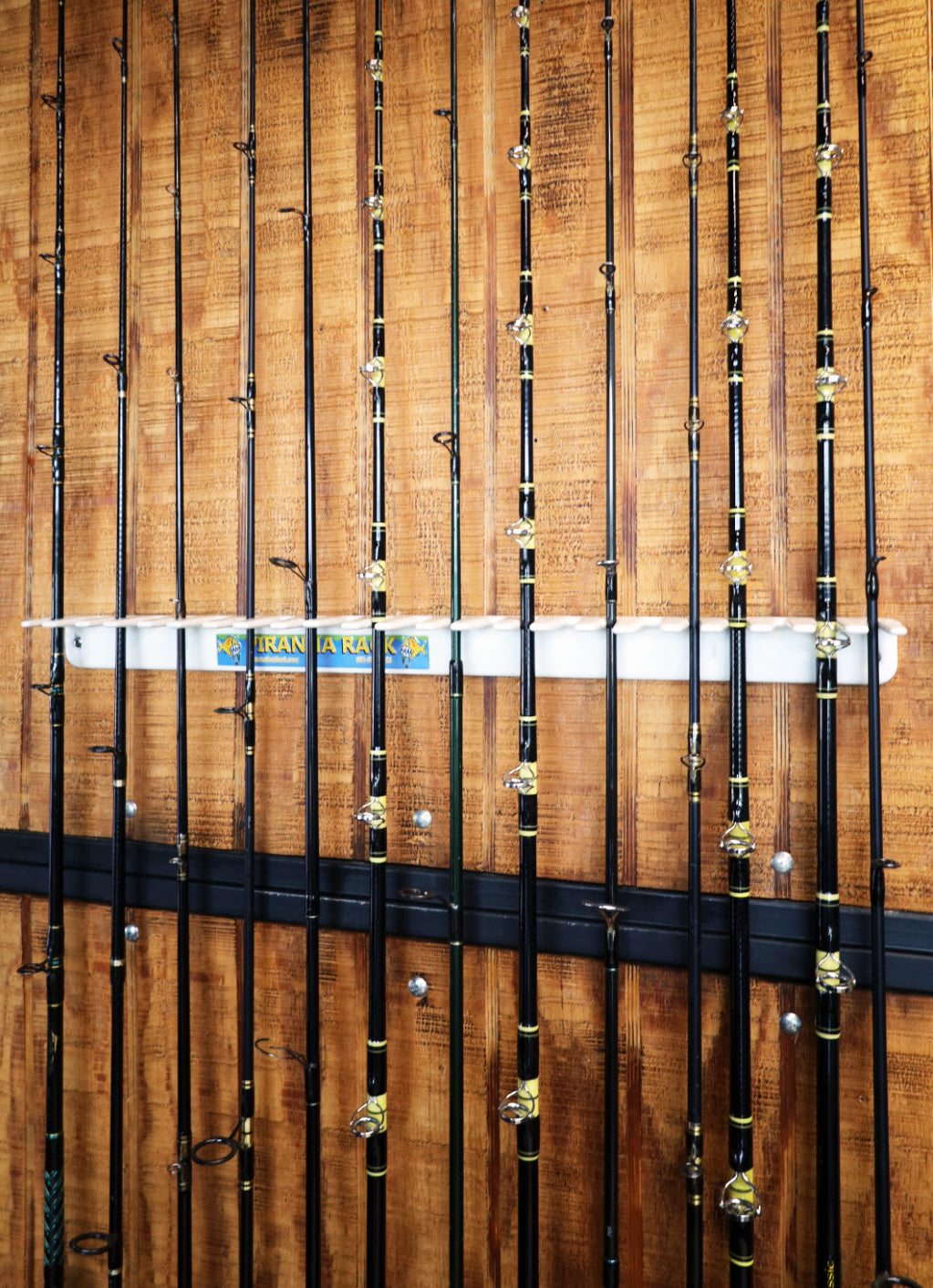 Piranha Rod Rack Vertical Wall Mount Fishing Rod Rack (Large)